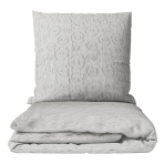 Burzīta gultas veļa "Grey Floro". Gultas veļas komplekti 200x200, 200x200 cm, 200x220 cm