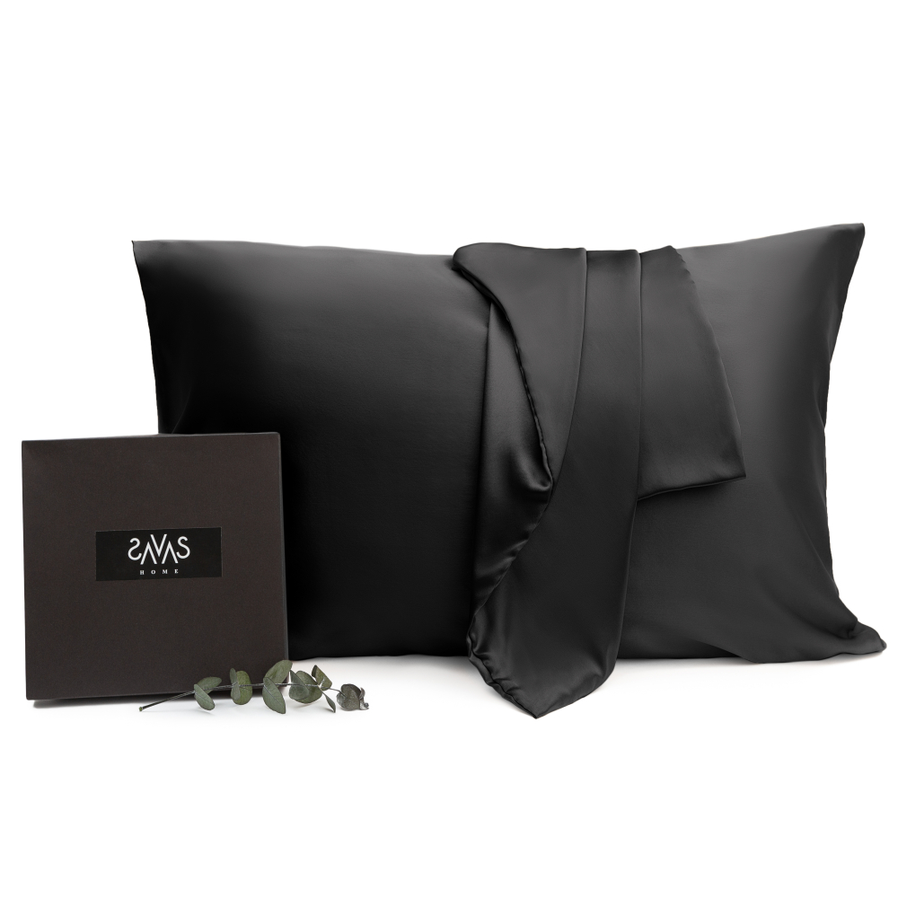 Zīda spilvendrāna „Onyx“. Zīda spilvendrāna