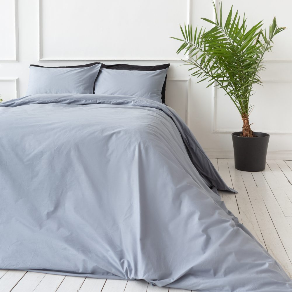  Perkali gultas veļas komplekts „Shale grey“. Perkali gultas veļa, 140x200 cm, 200x200 cm, 200x220 cm