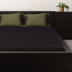 Kokvilnas palags ar gumiju „Anthracite“. Palags ar gumiju 140x200, 140x200 cm, 160x200 cm, 180x200 cm