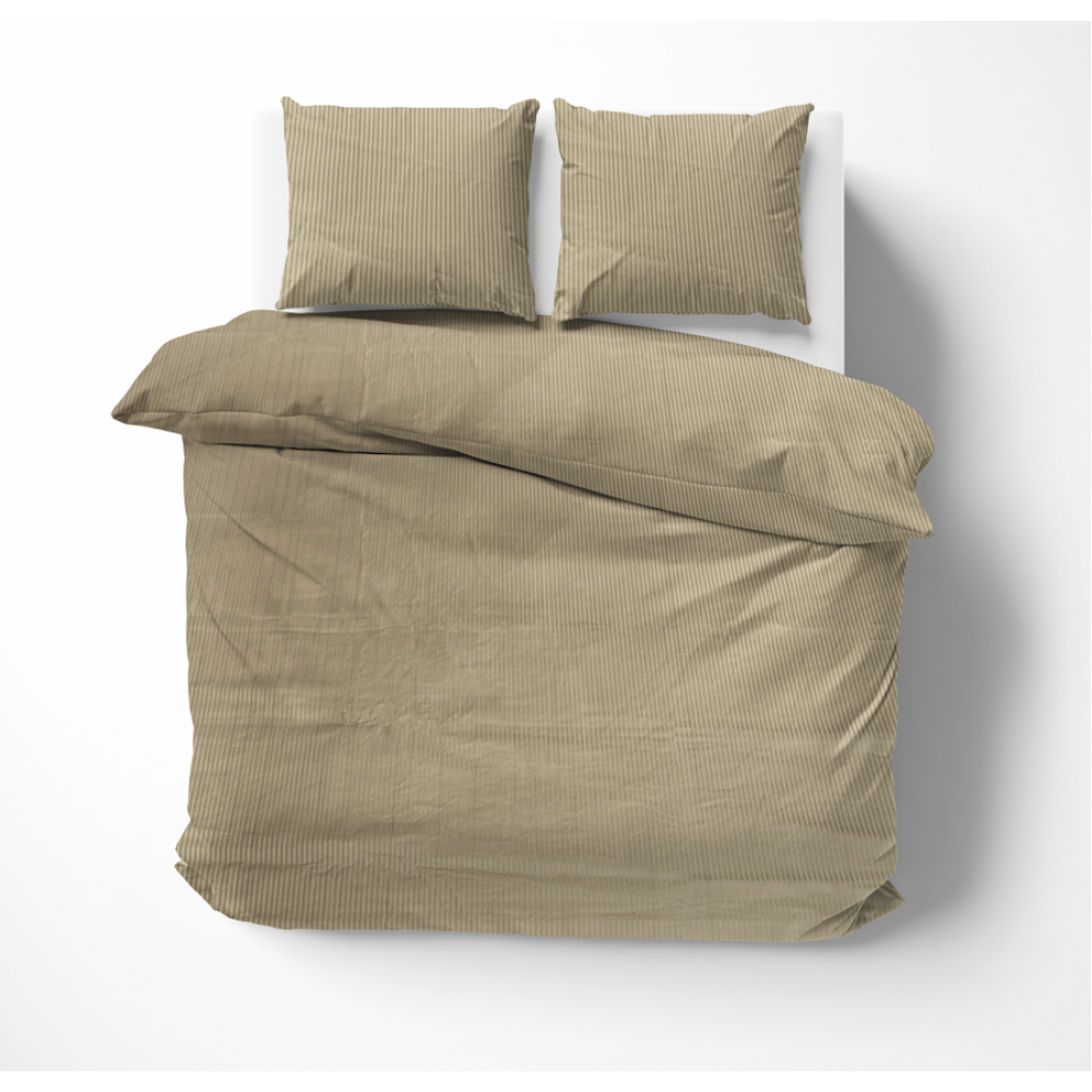 Premium satīns „Brown stripe 3 mm“. Satīna gultas veļa, 160x200 cm, 200x220 cm
