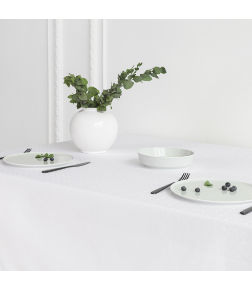 Tablecloth „Ivory square“. Kokvilna galdauti