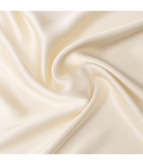 Zīda spilvendrāna „Cream“. Zīda spilvendrāna