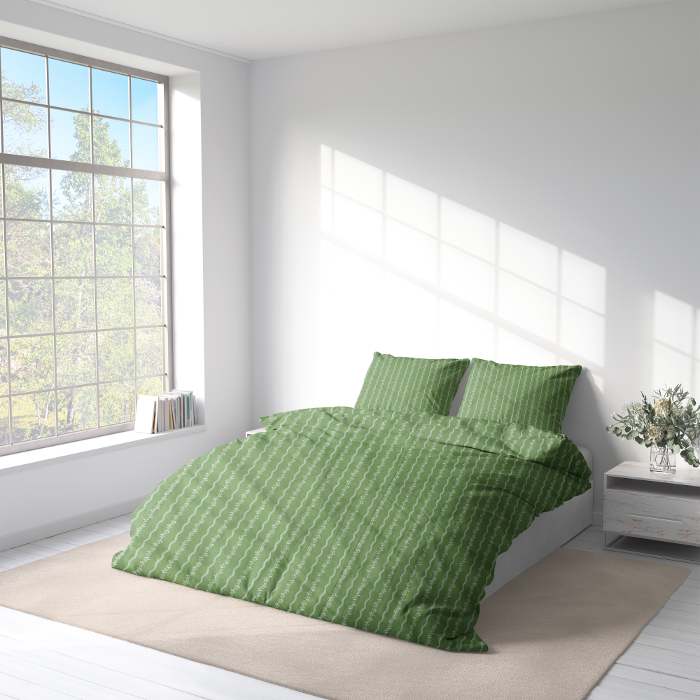 Gultas veļas komplekts „Cactus“. Kokvilnas gultas veļa, 140x200 cm, 160x200 cm, 200x220 cm