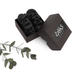 Zīda matu lente „Onyx“. Matu gumijas