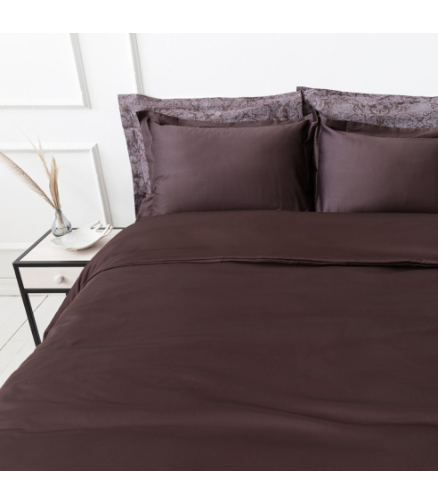 Premium satīna spilvendrāna "Chocolate". Spilvendrānas 50x70
