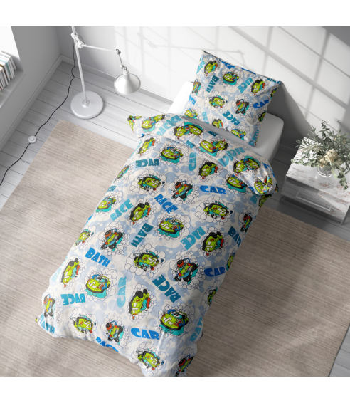 Gultas veļas komplekts „Bath blue“. Zīdaiņu gultas veļa