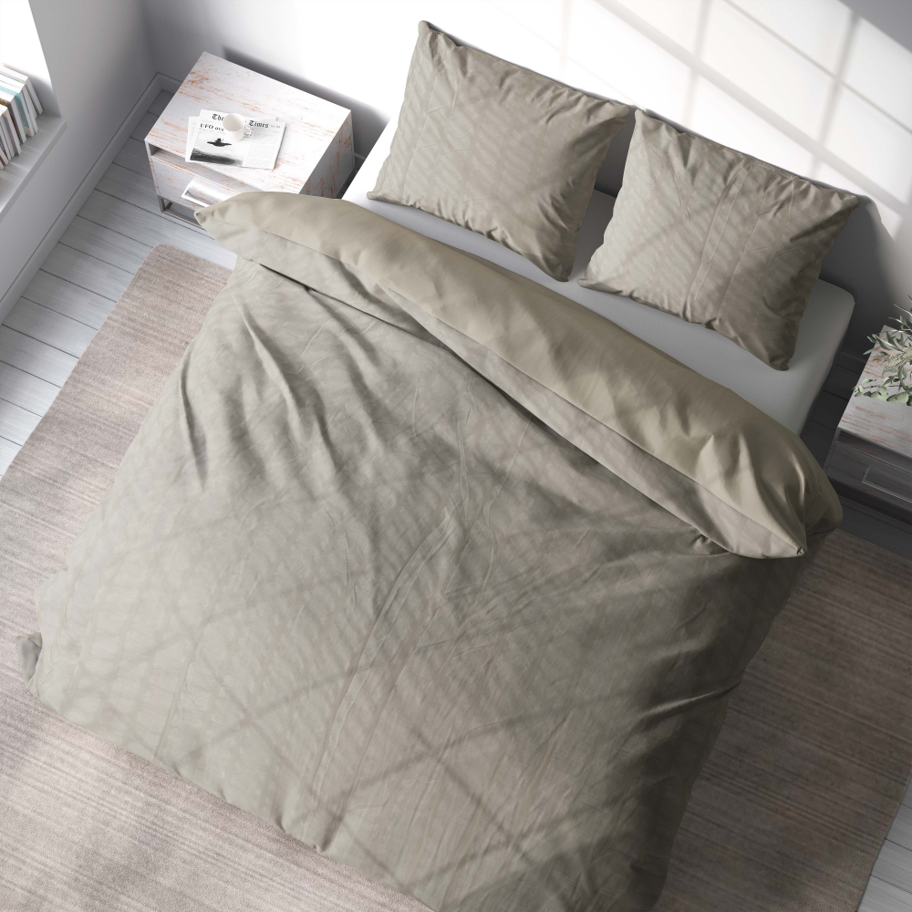 Burzīta gultas veļas komplekts „Oat“. Gultas veļas komplekti 200x200, 200x200 cm, 200x220 cm
