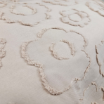 Burzīta gultas veļa "Beige Floro". Gultas veļas komplekti 200x220, 200x200 cm, 200x220 cm