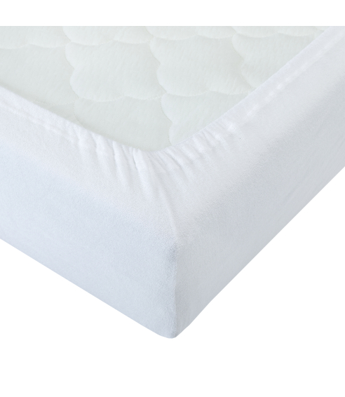 Frotē audums palags ar gumiju „White Terry sheet“. Palags ar gumiju 160x200