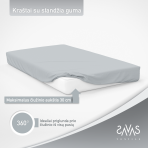 Jersey palags ar gumiju „Bordo“. Palags ar gumiju 140x200, 140x200 cm, 160x200 cm, 180x200 cm