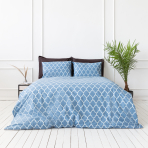 Gultas veļas komplekts „Morocco blue“. Kokvilnas gultas veļa, 140x200 cm, 200x200 cm, 200x220 cm