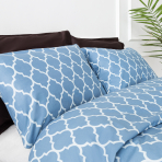 Gultas veļas komplekts „Morocco blue“. Kokvilnas gultas veļa, 140x200 cm, 200x200 cm, 200x220 cm