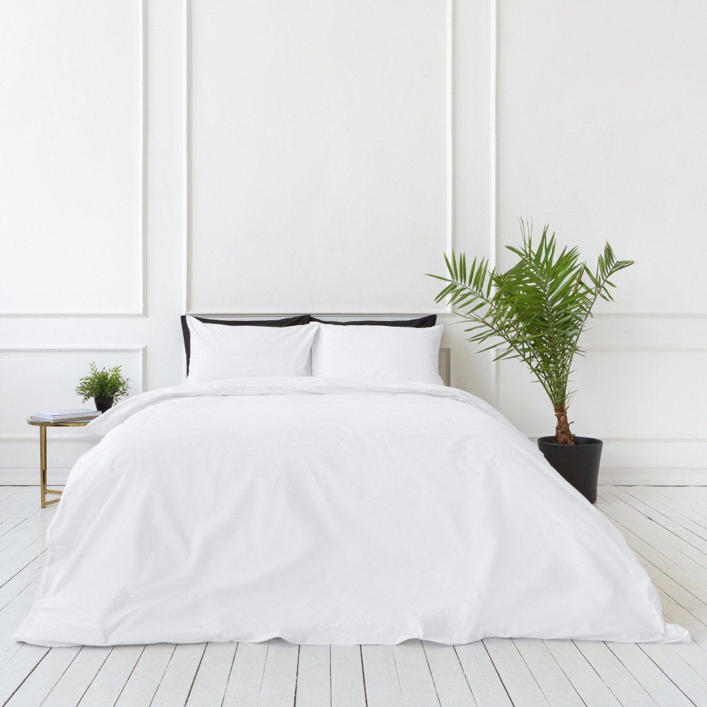 Premium satīns „White“. Satīna gultas veļa, 140x200 cm, 200x200 cm, 200x220 cm