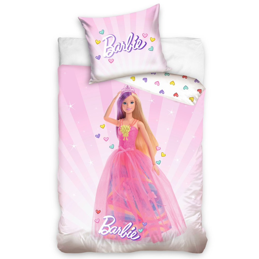 Gultas veļas komplekts „Barbie“. Bērnu gultas veļa, 140x200 cm