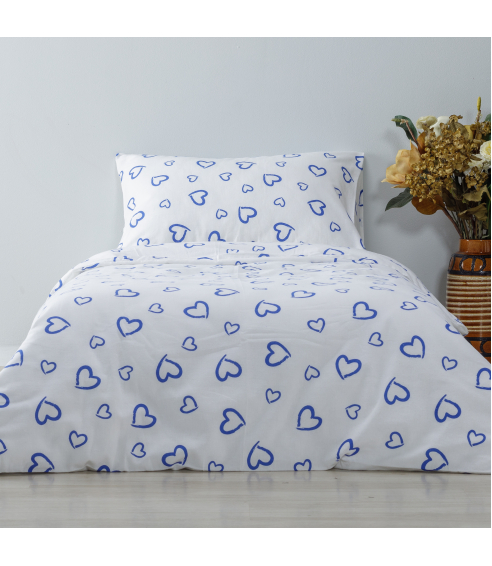 Gultas veļas komplekts „Blue love“. Bērnu gultas veļa