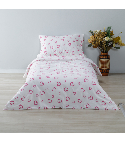 Gultas veļas komplekts „Pink love“. Zīdaiņu gultas veļa