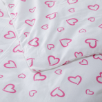 Gultas veļas komplekts „Pink love“. Zīdaiņu gultas veļa, 90x120 cm, 100x135 cm, 100x140 cm, 110x140 cm