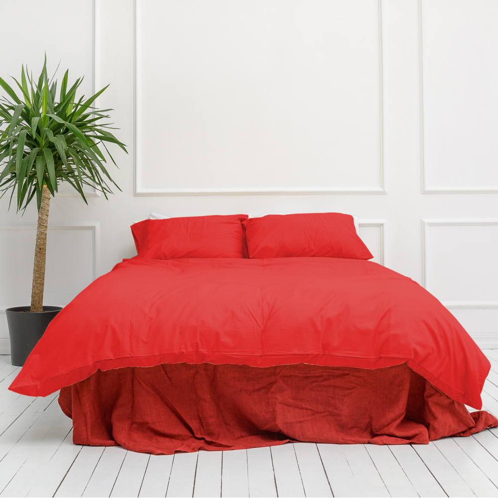Gultas veļas komplekts „Classic raspberry“. Kokvilnas gultas veļa, 140x200 cm, 200x200 cm, 200x220 cm, 220x240 cm