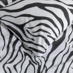 Gultas veļas komplekts „Zebra“. Kokvilnas gultas veļa, 140x200 cm, 200x220 cm
