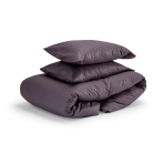Gultas veļas komplekts „Classic dark purple“. Kokvilnas gultas veļa, 160x200 cm
