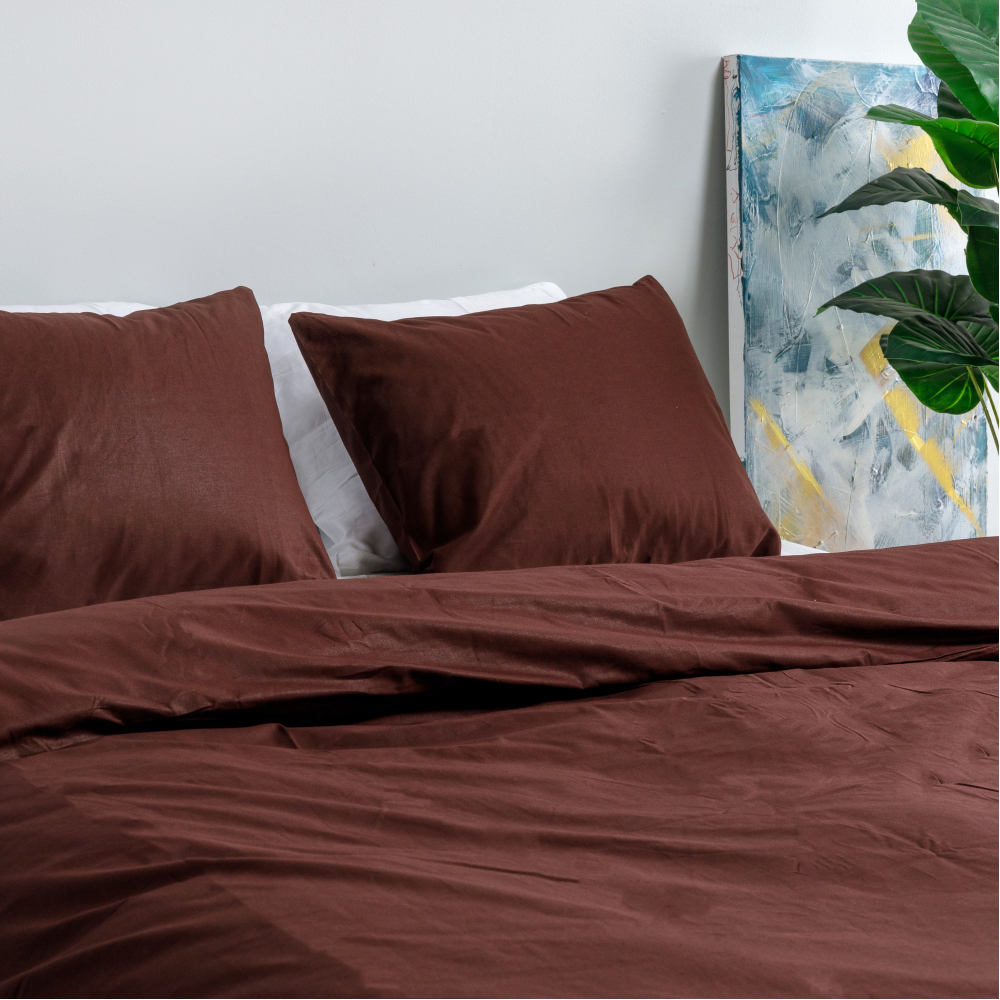 Gultas veļas komplekts „Classic rust“. Kokvilnas gultas veļa, 140x200 cm, 160x200 cm, 200x200 cm