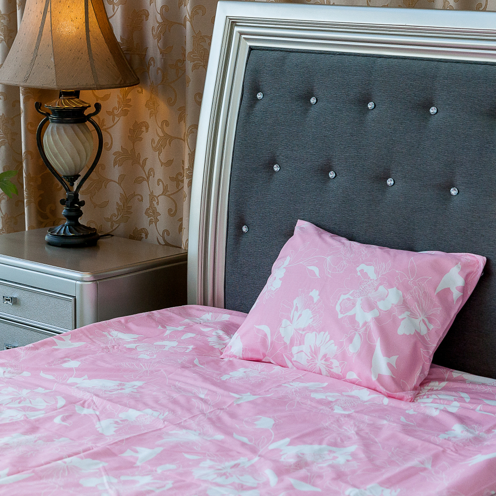 Gultas veļas komplekts „Leila“. Kokvilnas gultas veļa, 140x200 cm, 200x200 cm, 200x220 cm