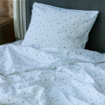Gultas veļas komplekts „Ad astra grey“. Kokvilnas gultas veļa, 140x200 cm