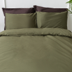 Premium satīns „Moss green“. Satīna gultas veļa, 140x200 cm, 150x200 cm, 160x200 cm, 180x200 cm, 200x200 cm, 200x220 cm, 220x240 cm