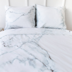 Gultas veļas komplekts „Marble“. Kokvilnas gultas veļa, 160x200 cm