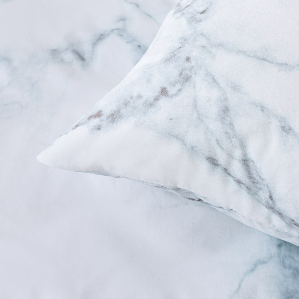 Gultas veļas komplekts „Marble“. Kokvilnas gultas veļa, 160x200 cm