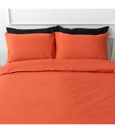 Gultas veļas komplekts „Orange rust“. Kokvilnas gultas veļa