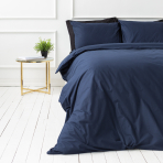 Gultas veļas komplekts „Ombre blue“. Kokvilnas gultas veļa, 140x200 cm