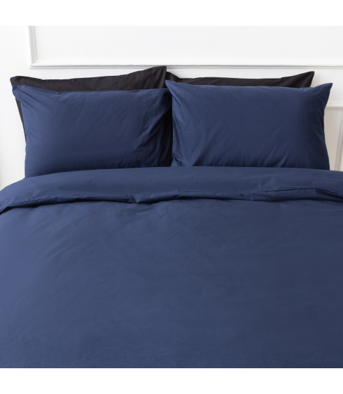 Gultas veļas komplekts „Ombre blue“. Kokvilnas gultas veļa