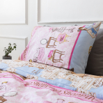  Bērnu gultas veļas komplekts “Shopping”. Kokvilnas gultas veļa, 140x200 cm, 160x200 cm