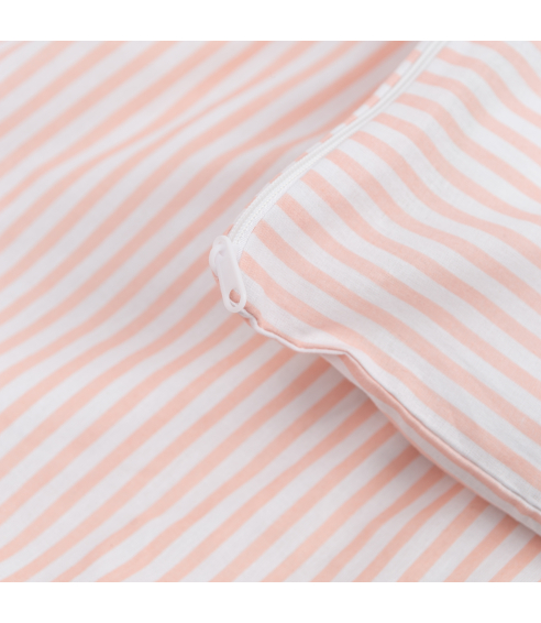 Gultas veļas komplekts „Rose stripes“. Kokvilnas gultas veļa