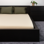 Jersey palags ar gumiju „Sand“. Palagi ar gumiju, 90x200 cm, 140x200 cm, 160x200 cm, 180x200 cm, 220x200 cm