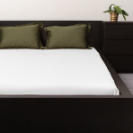 Satīna palags ar gumiju „Classic White“. Palagi ar gumiju, 90x200 cm, 140x200 cm, 160x200 cm, 180x200 cm