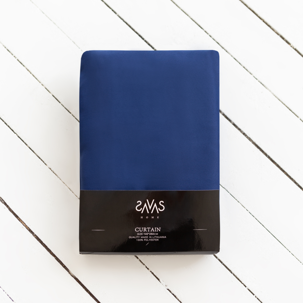 Nakts aizkari "Navy blue". Aizkari, 106x160 cm, 116x228 cm, 140x250 cm