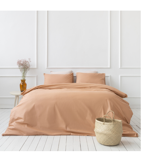 Gultas veļas komplekts „Classic orange“. Kokvilnas gultas veļa