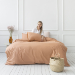 Gultas veļas komplekts „Classic orange“. Kokvilnas gultas veļa, 140x200 cm, 160x200 cm, 200x200 cm, 200x220 cm