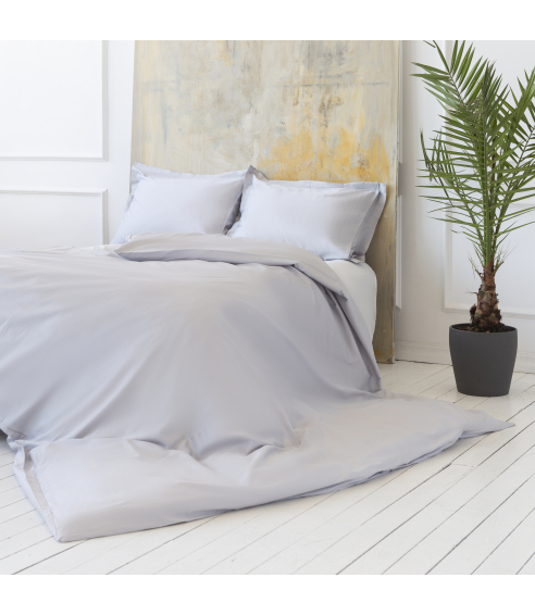 Premium satīns „Classic grey“. Satīna gultas veļa