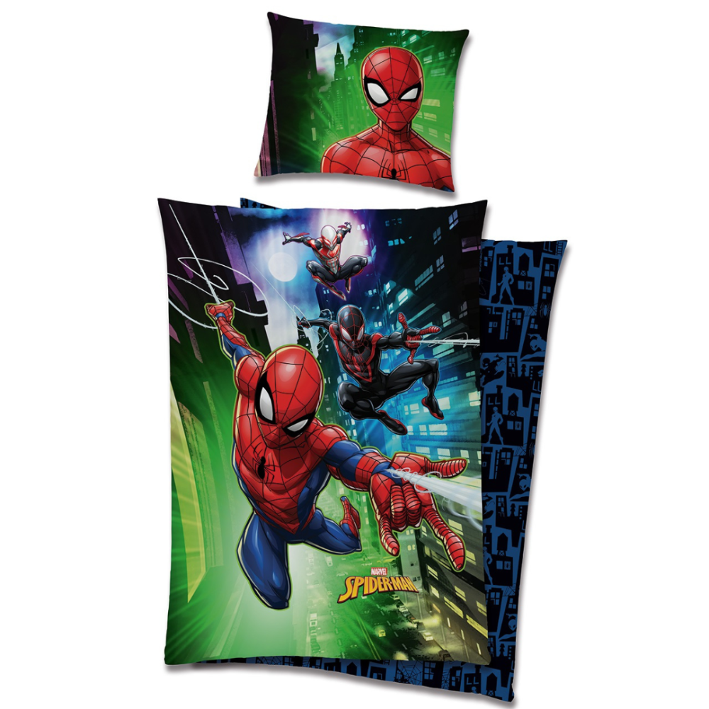 Gultas veļas komplekts „Spider-Man“. Bērnu gultas veļa, 140x200 cm