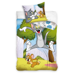 Gultas veļas komplekts „Tom and Jerry“. Bērnu gultas veļa, 140x200 cm