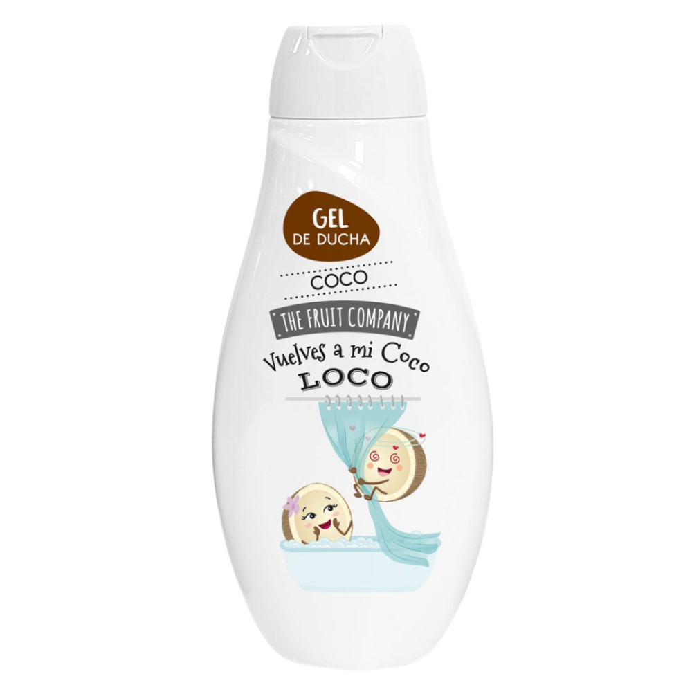 Dušas želeja “Shower Gel The Fruit Company Coco”. The fruit company dušas želeja ar kokosa notīm iepakojumā