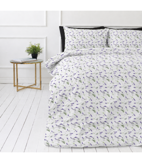 Divguļamās gultas veļas komplekts „Lavender Breeze“. Kokvilnas gultas veļa
