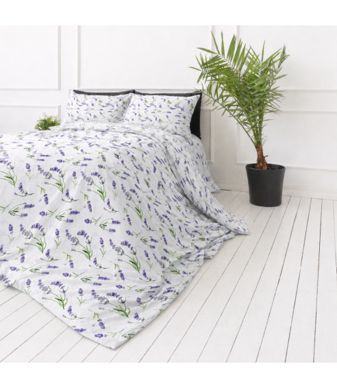Divguļamās gultas veļas komplekts „Lavender Breeze“. Kokvilnas gultas veļa