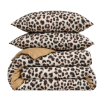 Divguļamās gultas veļas komplekts „Roar“. Flaneļa gultas veļa, 200x200 cm, 200x220 cm. Leoparda raksta gultas veļas komplekts smilšu, brūnos un melnos toņos. Divguļamās gultas veļas komplekts „Roar“. Flaneļa gultas veļa, 200x200 cm, 200x220 cm. Leoparda raksta gultas veļas komplekts smilšu, brūnos un melnos toņos.