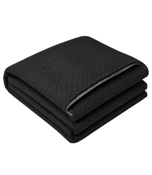 Gultas pārklājs "Black trapuntino Bedspread". Pledi