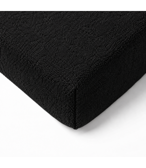 Frotē audums palags ar gumiju „Black frote“. Palags ar gumiju 90x200